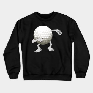 Funny dabbing golf ball Crewneck Sweatshirt